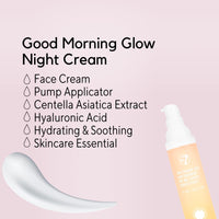 W7 Good Morning Glow Face Cream - Hydrating & Repairing Hyaluronic Acid Day Cream