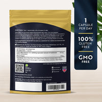 Lions Mane Mushroom 2000mg - 180 High Strength Capsules - Alternative to Lions Mane Powder - 6 Month Supply - Lions Mane Extract Supplement with Black Pepper - 100% Vegan - Nutravita