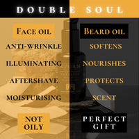 Alfarium Men's Scented Beard Oil with 8 Natural Oils and Vitamin A/C/E for Beard and Face Care - Dry Beard Oil, Non-Greasy, for Soft Beard, Silky Effect + Anti-Wrinkle - Men's Gift, Made in Italy