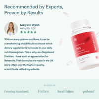 Bettervits PMS Complex with Lemon Balm & Ginger | Hormone Balance for Women with Ashwagandha | PMS Supplements for Women with Vitamin B5, B6, B12, D3, K2 | Female Support Supplements - 60 Capsules