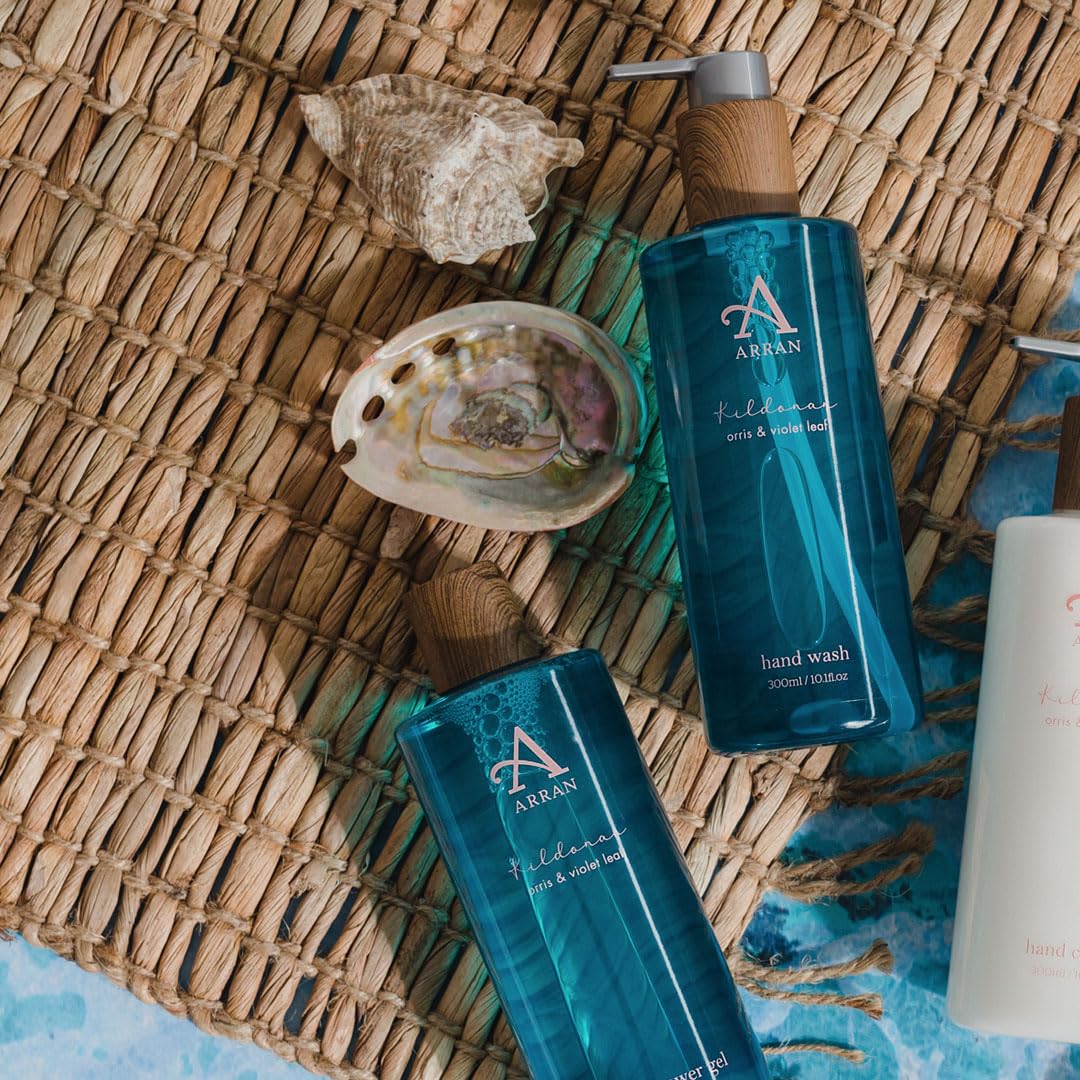 Arran Sense of Scotland Kildonan Bath & Shower Gel (300ml) Orris & Violet Leaf Scented Body Wash with Pro-Vitamin B5
