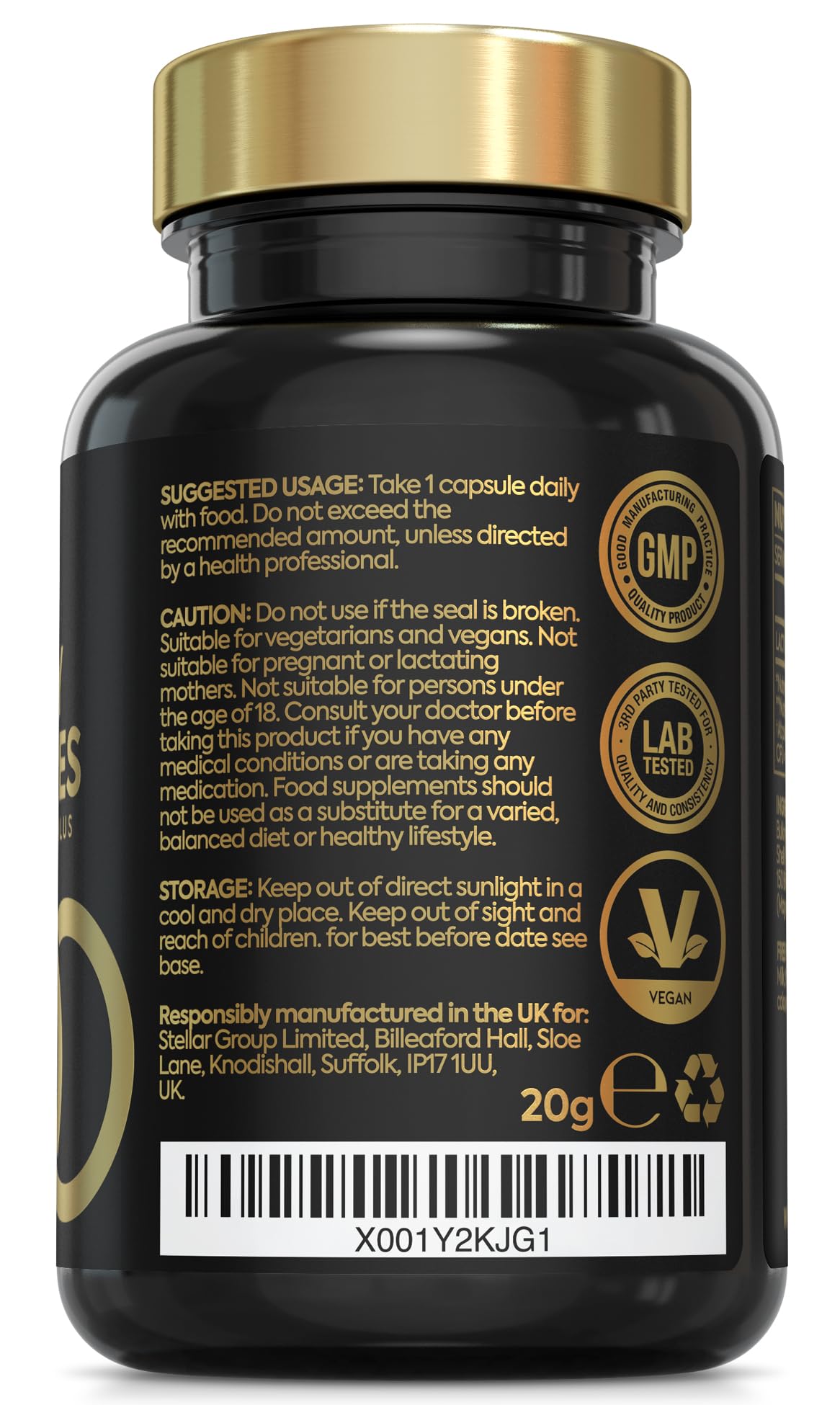 Advanced Probiotics for Gut Health | Expert Formulated Acidophilus Probiotic Gut Health Supplements, Bloating Relief | 60 Specialised Capsules with Bacterial Cultures, 150 Billion CFU/g | Made in UK