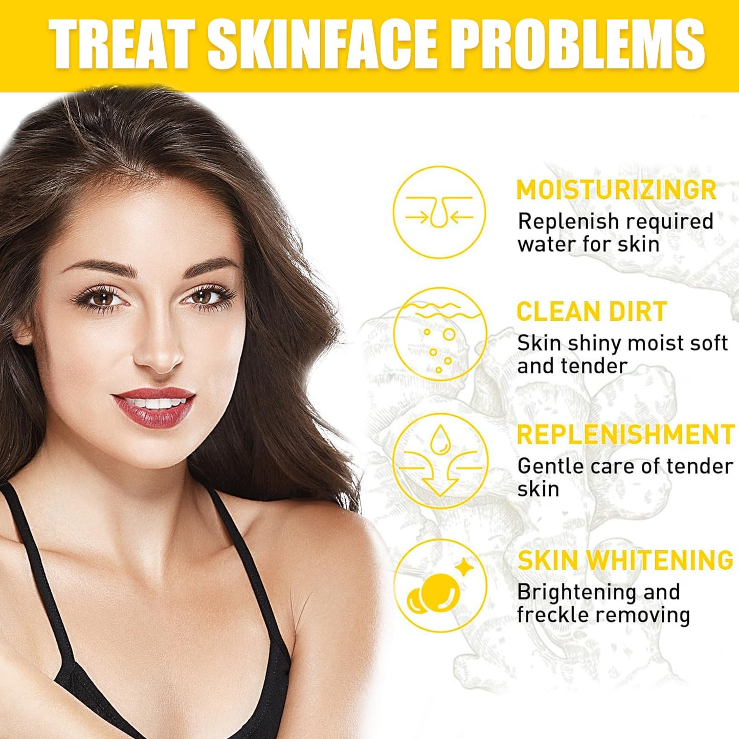 Bisienya Turmeric Face Cream,Hydrating Face Cream,Moisturize and Fade Fine Lines, Improve Skin Texture, Elasticity and Firmness, and Reduce Dull Skin Tones(50g)