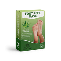 PALMARISA Palmarisa Foot Peel Mask – Exfoliating Socks for Cracked Heels & Hard Skin – Aloe Vera & Tea Tree – 2 Pairs – Baby Soft Feet in 10-14 Days, Dermatologically Tested