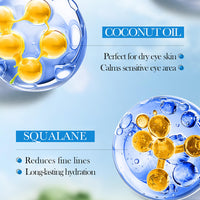 ISBEAUSOLS Coconut Eye Cream Anti Aging - Eye Cream for Dry Skin - Anti Wrinkle Eye Cream for Dark Circles and Puffy Eyes - Hydrating Eye Cream - Eye Care Products - Eye Moisturiser for Moisturizing, Nourishing