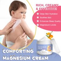 NBXINSLF Magnesium Lotion for Kids, Topical Magnesium Cream with Shea Butter, Calendula & Aloe Vera, for Babies, Toddlers & Juniors, Apply to Legs, Arms or Chest, Easy To Absorb - 5.3 oz