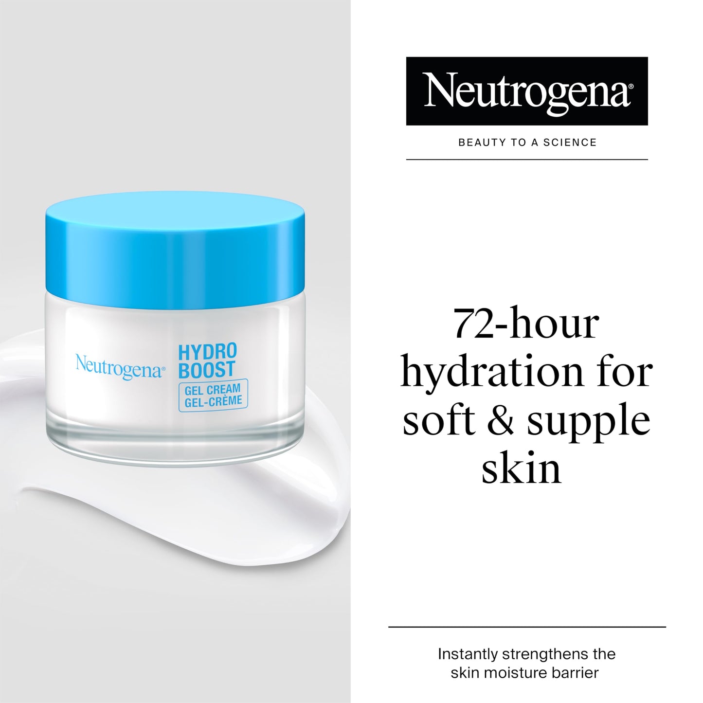 Neutrogena Hydro Boost Gel Cream Moisturiser with Hyaluronic Acid & Trehalose - For dry skin - 50 ml