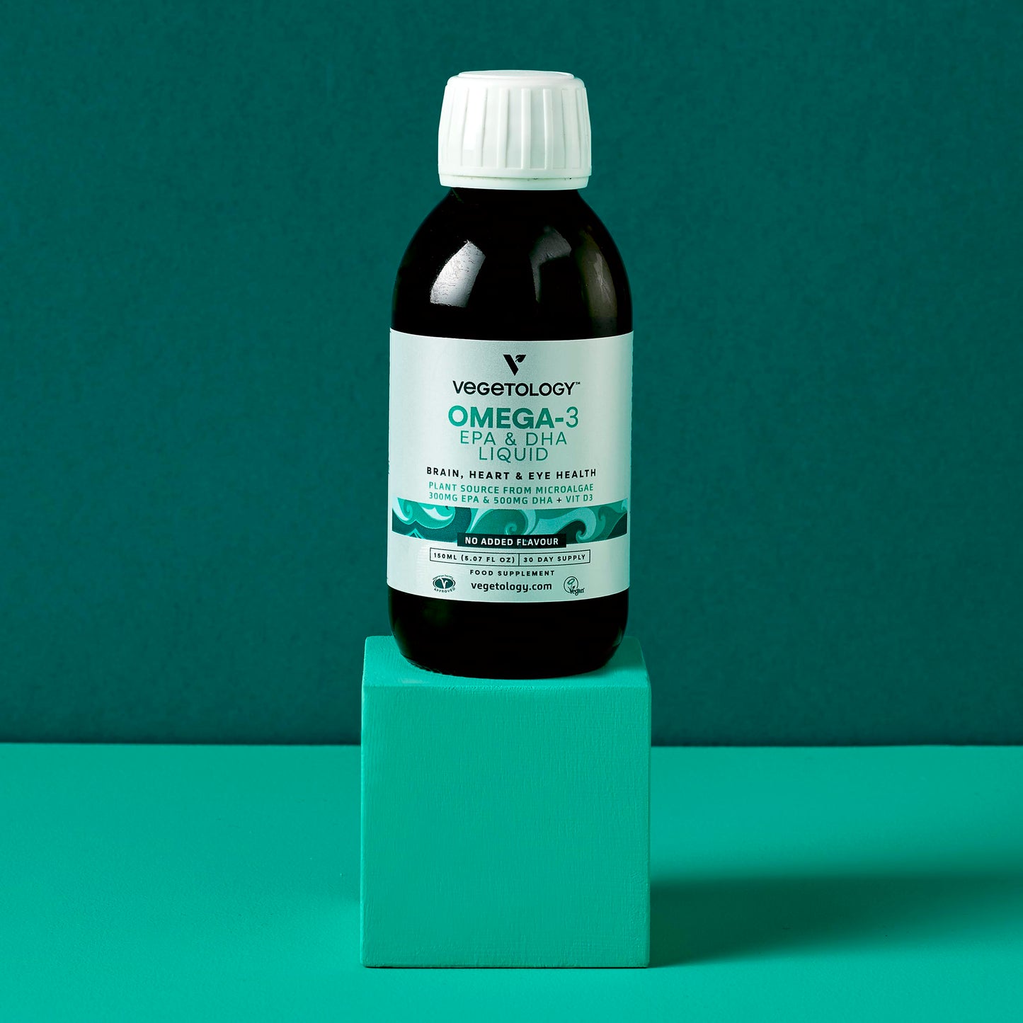 Vegetology Omega 3 | Vegan Omega 3 from Microalgae | EPA & DHA Liquid | Stronger Than Fish-Based Supplements | 100% Natural & UK Made | Vegan Omega Fish Oil Alternative