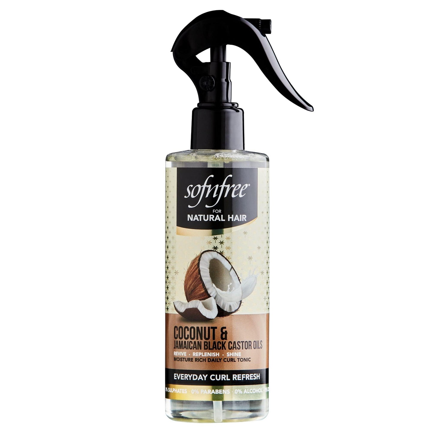SOF N' FREE Curl Refresher Spray with Coconut Oil for Curls 240ml