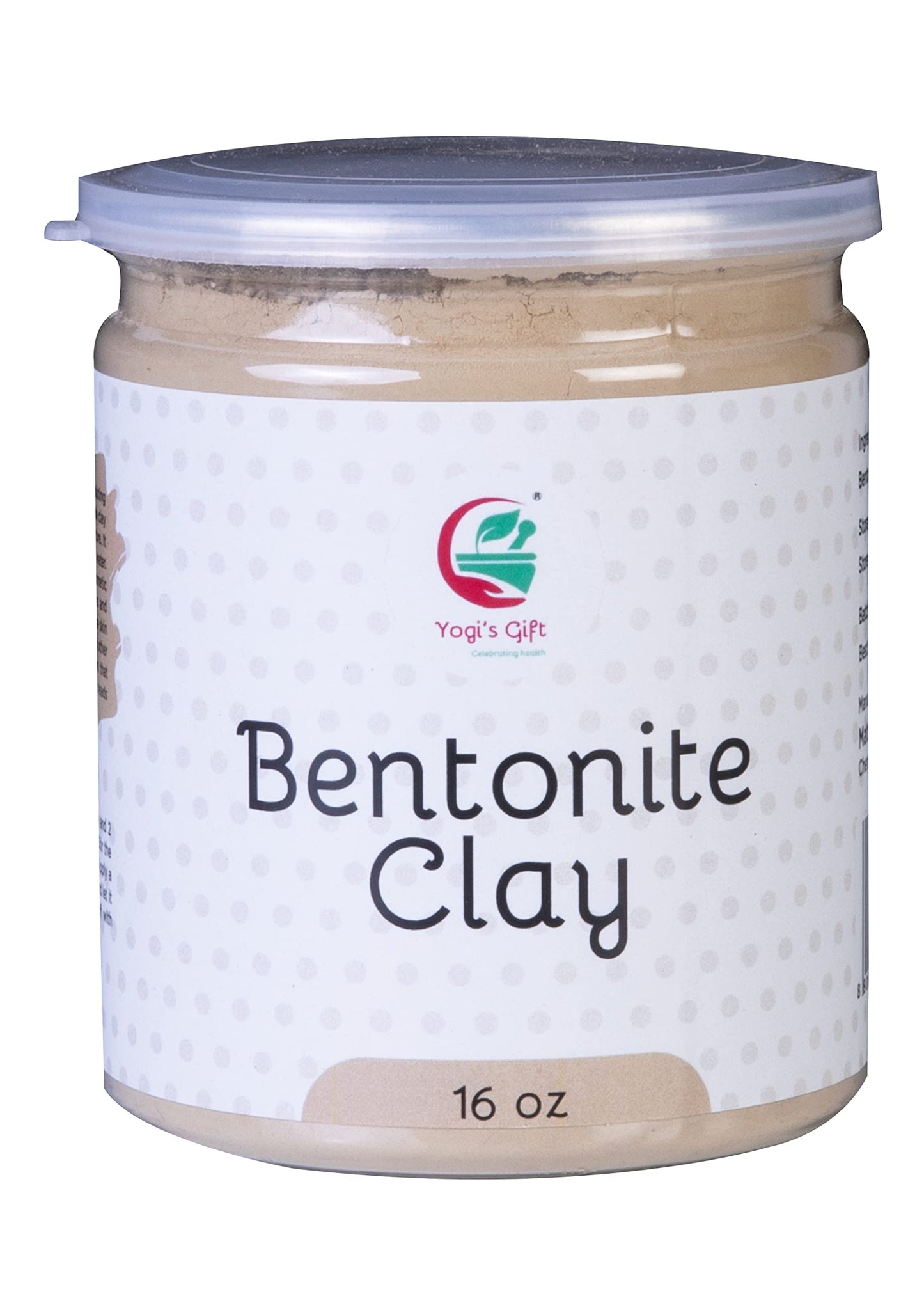 YOGI’S GIFT – Celebrating health Bentonite Clay Powder 450gram | 100% Pure Clay For Face Mask & Soap Making | By Yogi's Gift®