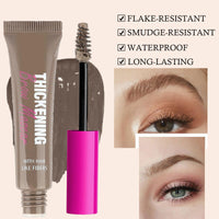 GEEWHILE Tinted Brow Glue, Brow Tint, Instant Eyebrow Styler Tinted Brow Gel, Waterproof Tinted Eyebrow Gel with Brush, Long Lasting Brow Gel Tint for Fuller Looking Eyebrows(Taupe)