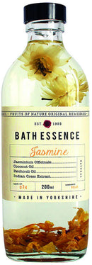 Fikkerts Fruits of Nature Jasmine Soothing and Relaxing Bath Oil Essence (200ml/6.76floz) with Lively, Sweet Floral Tones, Vegan Plant Based
