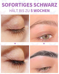 Libeauty Black Eyelash Tint Kit, 2 in 1 Brow & Eye Lash Tint Kit, Individual Package Developer & Black Lash Dye with Tools for Beginners and Salon