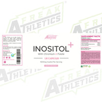 Myo Inositol Capsules by Freak Athletics - Inositol Capsules with Chromium & Folate - 120 Capsules Vegan & Vegetarian Friendly - UK Made