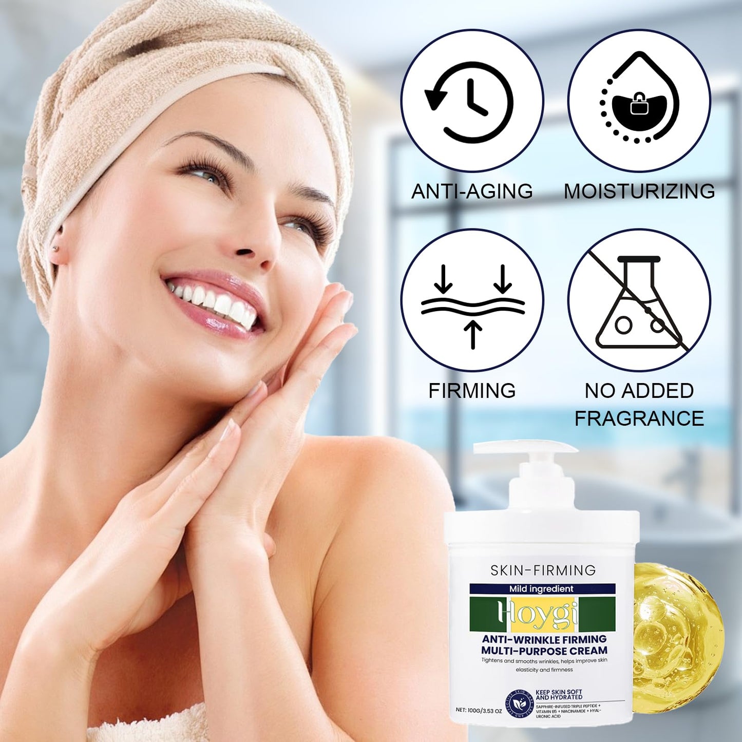 Fubsta Skin Firming Serum, Fubsta Advanced Firming & Wrinkle-Reducing Cream, Fubsta Skinfirming Rejuvenating Oil(100g)