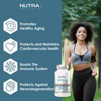 Nutra Science Spermidine 99% Concentration | 100X More Potent Than Wheat Germ Spermidine Supplements | 90 Vegan Spermidine Capsules 10mg Serving Highest Purity in The UK