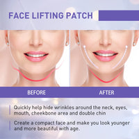 YEGERING Face Lift Tape,40 Pcs Invisible Face Lift Tape & Skin Tightening Patches for Lifting Makeup Tool,Non-Slip Face Neck & Eye Lift Tape for All Skin Types (clear)