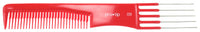 Pro Tip Hairdressing Lifter Comb with 5 Metal Pins PTC09 190mm - RED