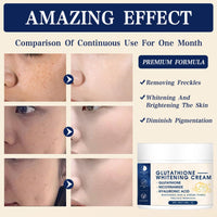 KOAHDE Glutathione Brightening Face Cream,Glutathione Anti-Aging Face Cream,Glutathione Skin-Lightening-Cream,Facial Dark Spots Remover,Glutathione Whitening-Cream,Glutathione Hydrating & Whitening Cream,30G