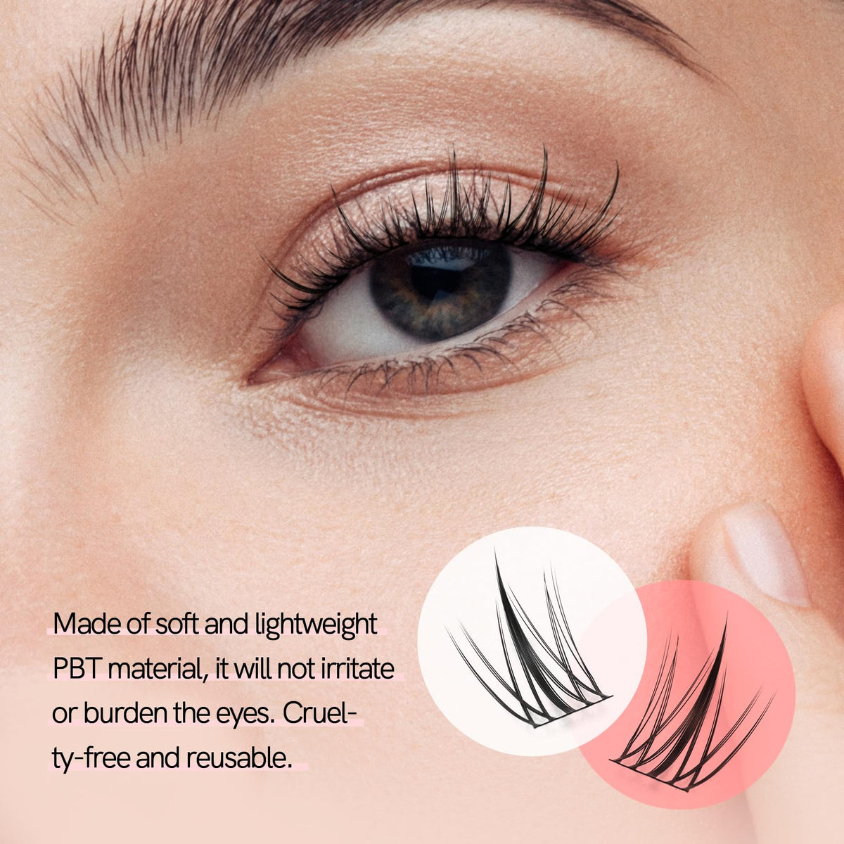 MLEN DIARY Mlen Diary Lashes Clusters, 132pcs 9-12mm False Lashes With Lash Bond and Seal Remover, Tweezers,Individual D Curl Manga Cluster Lashes, Natural Look DIY Eyelash Extension Kit