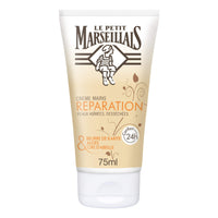 Le Petit Marseillais Repairing Hand Cream for Damaged and Dried Skins, Shea Butter, Aloe and Beeswax – 1 Tube of 75 ml