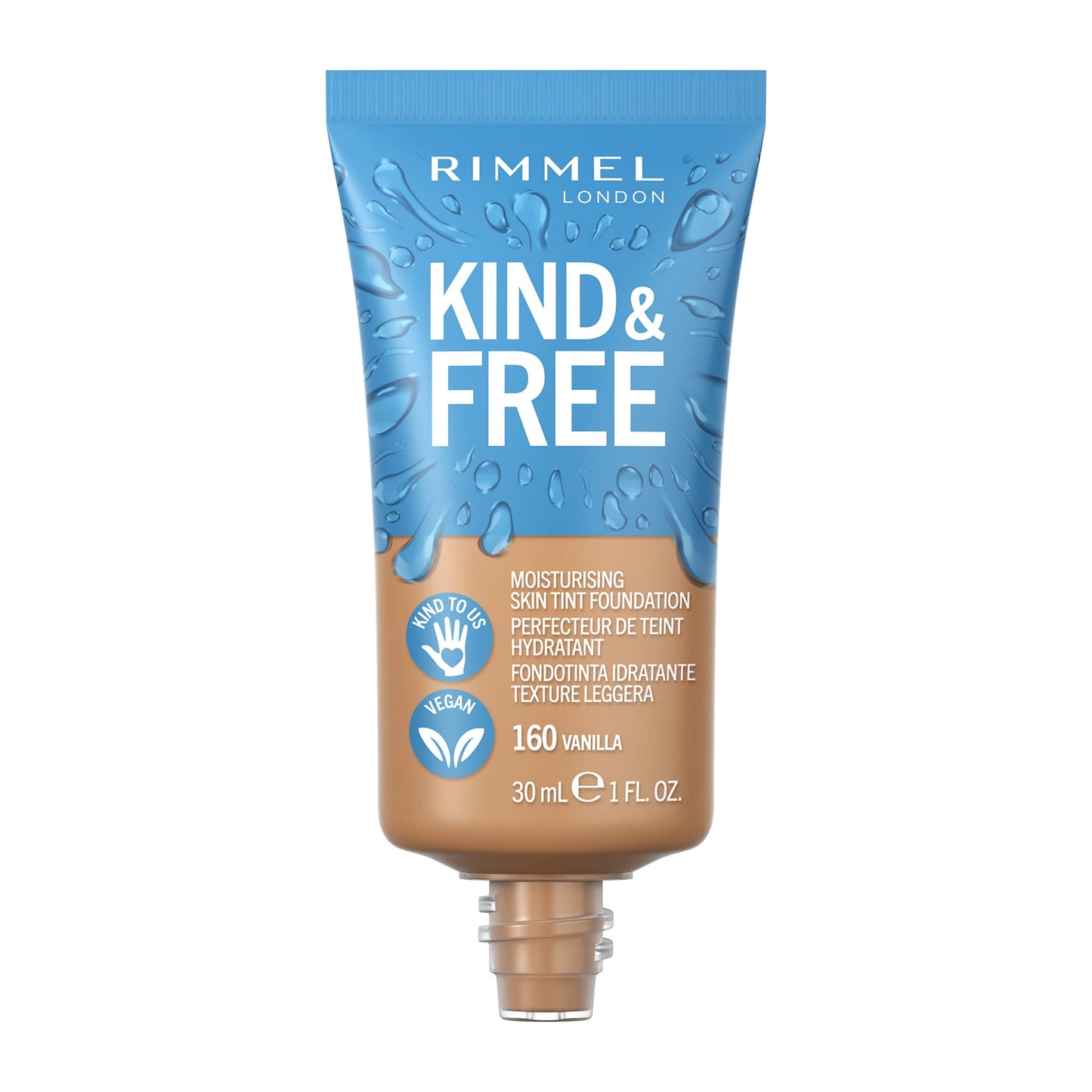 Rimmel Kind + Free Moisturising Skin Tint Foundation, Vanilla 160