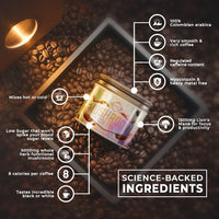 Mushroom Coffee | Instant Arabica TrueStart Coffee with Lion's Mane, Chaga, Reishi, Cordyceps & Ashwagandha for Focus, Energy & Immunity | 240g Tub with Scoop | Made in the UK by WOD Powders