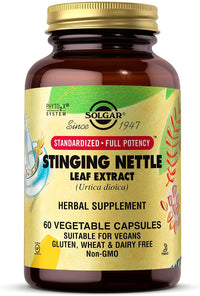 Solgar Nettle Leaf Extract Vegetable Capsules - Pack of 60 - Rich in Antioxidants - Vegan and Kosher