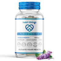 Nutri-things Turkesterone Capsules - 1500mg Turkesterone - Muscle Growth and Recovery Support - Adaptogenic Properties - One Month Supply - Non-GMO, Gluten-Free - 30 Capsules