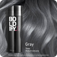 Boldify BOLDIFY Hair Fibres for Thinning Hair (GREY) - 56g Bottle - Undetectable & Natural Hair Filler Instantly Conceals Hair Loss - Hair Powder Thickener, Topper for Fine Hair for Women & Men