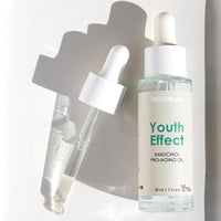 WildMint Youth Effect Natural Bakuchiol FaceOil | Anti-Aging Facial Oil for Sensitive, Dry, Mature Skin | Retinol Alternative For Elasticity & Firmness | UK Made Vegan & Cruelty-Free Skincare | 30ml