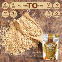 Organic Maca Root Powder 500g Supports Immunity | Premium Macaroot Superfood Super Greens Performance & Endurance Powder | Vegan Pure Peruvian Zero Additives Maca Powder by PROELITE