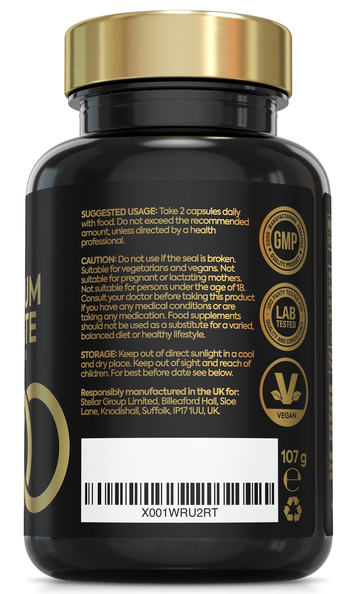 Oxford Organics Magnesium Glycinate 4-in-1 Complex | 1233mg of Magnesium Bisglycinate, Citrate, Malate & Taurate | Magnesium Supplements for sleep and restless legs relief | High Strength Magnesium tablets Made in UK