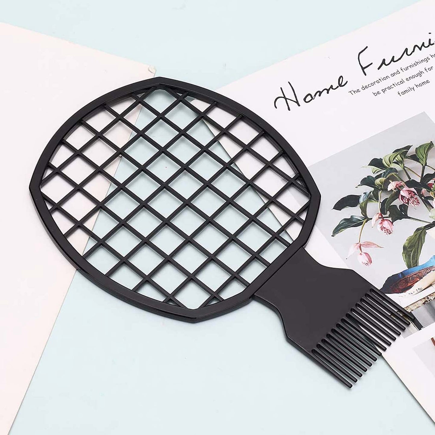 Acouto Men Afro Curly H Comb Dreadlocks Tin Foil Hot Perm Comb H Styling Tool Afro Sponge Comb Sponge B 2 in Design The Net Like Afro Hair Large Sponge Tennis Racket Afro Hair Sponge