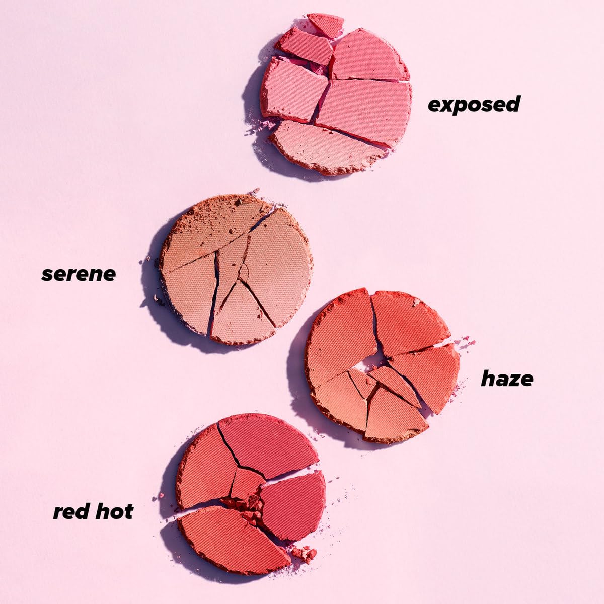 Lottie London Ombré Blush in Red Hot, Lightweight & High Pigmented Powder Blusher for a Healthy Flush of Natural, Buildable Color