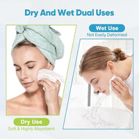 AIDEA Face Towels Disposable-50Ct (1 Box), Clean Facial Towels, Facial Cleansing Wipes for Sensitive Skin, Face Towelettes for Makeup Removing, Nursing, Travel, Dry Wipes