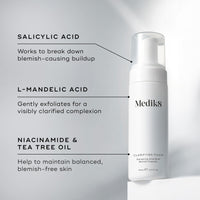 Medik8 Clarifying Foam - Refreshing AHA/BHA Blemish Cleanser - Hydrates & Smooths - For Blemish-Prone Skin - 150ml