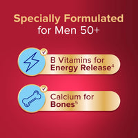 SEVEN SEAS Seven Seas Omega-3 and Multivitamins Man 50plus, 30-Day Duo Pack, with B Vitamins and Calcium, 30 Omega-3 Capsules and 30 Multivitamin Tablets