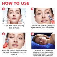 JCZQDRPC Retinol Eye Stick, Retinol Eye Cream, Smoothens Wrinkle Eye Cream for Puffy Eyes, Eye Brightener Stick for Dark Circles, Eye Balm Stick, Reducing Fine Lines, Eye Cream for Puffiness