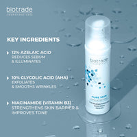 BIOTRADE Biotrade Pure Skin Exfoliating Tonic with AHA & BHA – Gentle Exfoliating Toner That Tightens Enlarged Pores, Removes Blackheads & Offering Anti-Ageing Effect – 60 ml