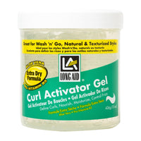 Ampro Long-Aid Activator Gel - Enriched with Aloe Vera, Protein, and Vitamin B Complex - Brings Essential Moisture to Strands - Defines Your Natural Curls - Extra Dry - 425 g