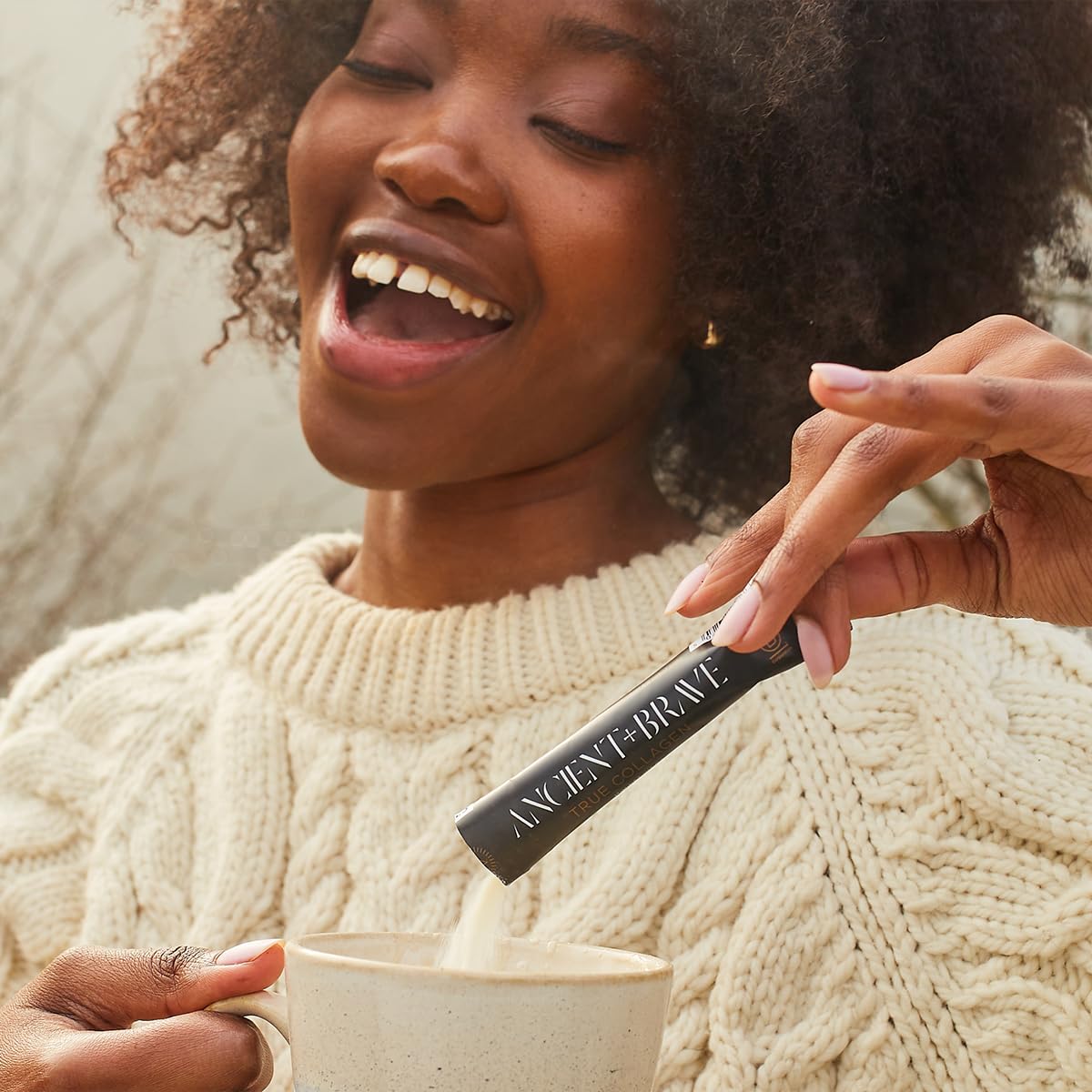 Ancient + Brave True Collagen Sachets 15 x 5 Grams - On-The-Go Collagen Powder - 100% Grass-Fed Hydrolysed Bovine Collagen Peptides - Paleo, Keto