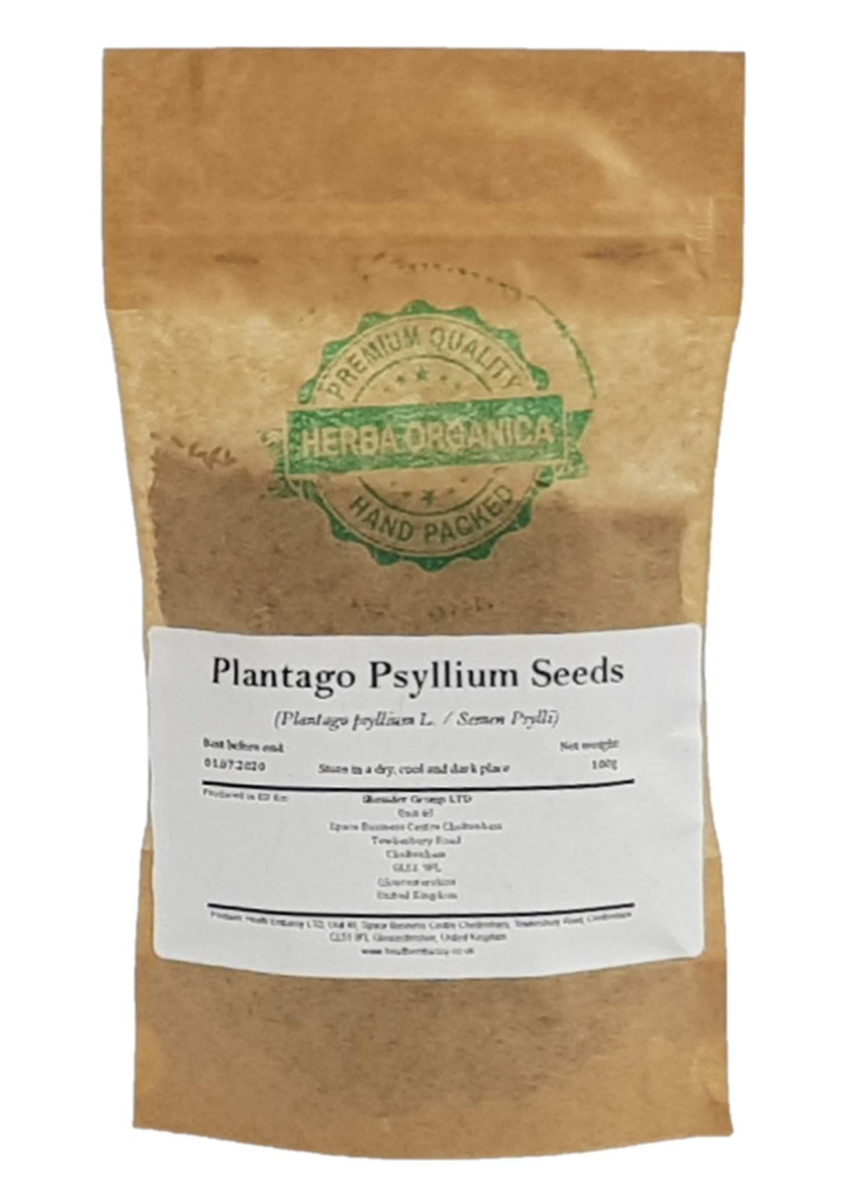 Plantago Psyllium Seeds # Herba Organica # Ispaghula (100g)