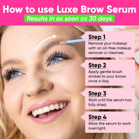 ÂME PURE Ame Pure Luxe Brow Growth Serum - Microblading Alternative - Brow Serum For Eyebrow Regrowth - 3ml Eyebrow Growth Serum Get Fuller, Darker And Bolder Brows In 30 Days!