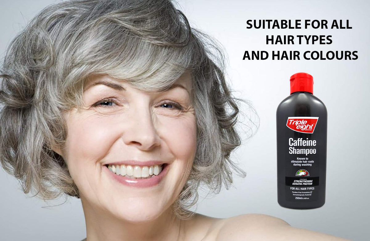 Triple Eight Caffeine And Keratin Shampoo to Stimulate Follicles In Fine, Thinning, Dull Hair