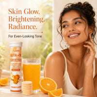 Ayaani Glow Orange Glutathione Beauty Drink | 1000mg Gluta + C with Glutathione 500mg + Vitamin C 500mg | Skin Glow, Brightening, Radiance & Even Tone | Zero Sugar, No Fillers | 20 Tablets