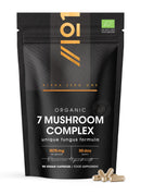 ALPHA01 Organic Mushroom Complex 1575mg - 90 Capsules - Reishi, Cordyceps, Lion's Mane, White Fungus, Maitake, Shitake & Chaga (1 Month Supply) by Alpha01