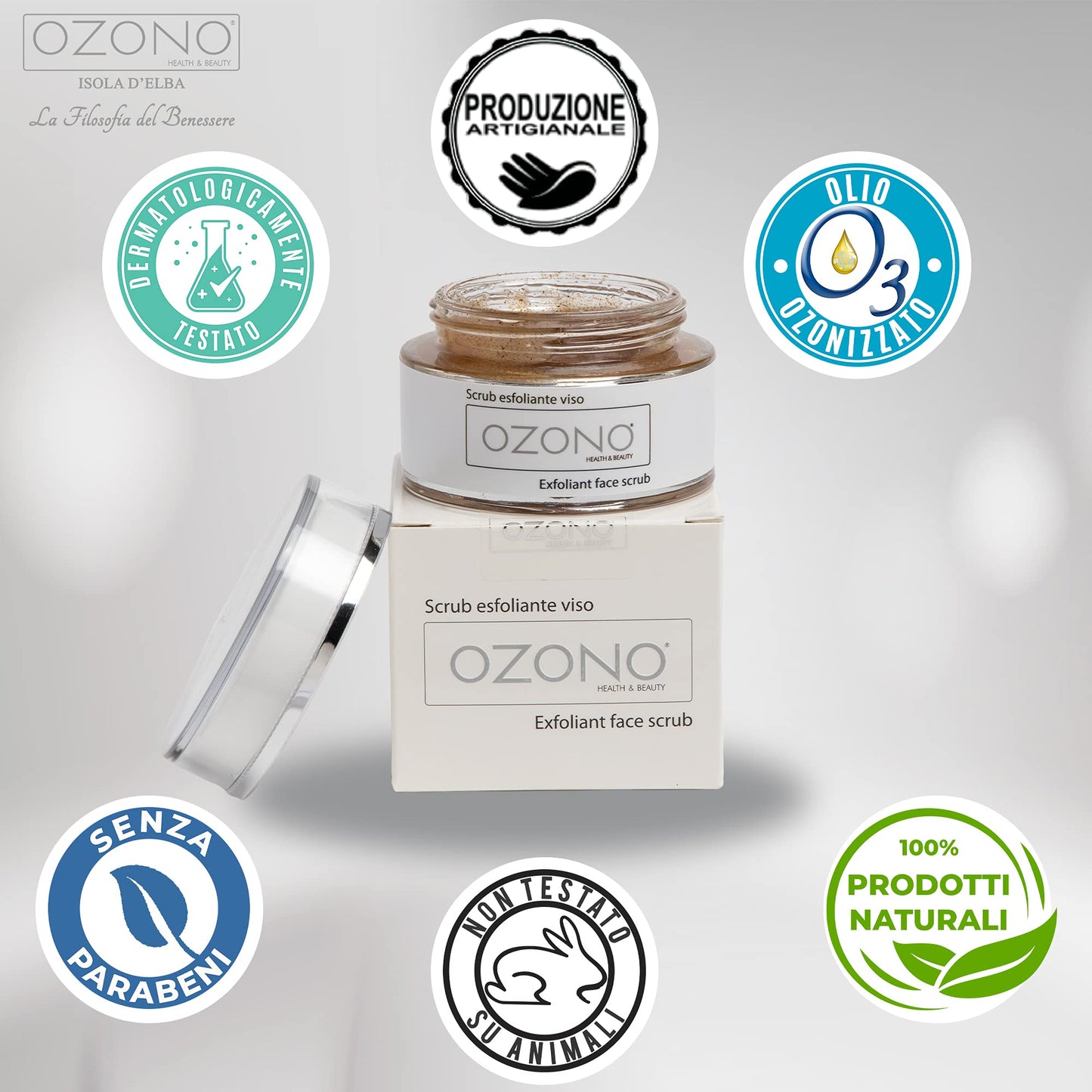 OZONO HEALTH & BEAUTY Exfoliates the face