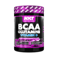 NXT Nutrition BCAA, Glutamine & Vitamin D | BCAAs Amino Acids with Vitamin D3 and L-Glutamine - for Recovery, Gut Health and Muscle Protein Synthesis | 360g - 30 Servings (Apple & Blackcurrant)