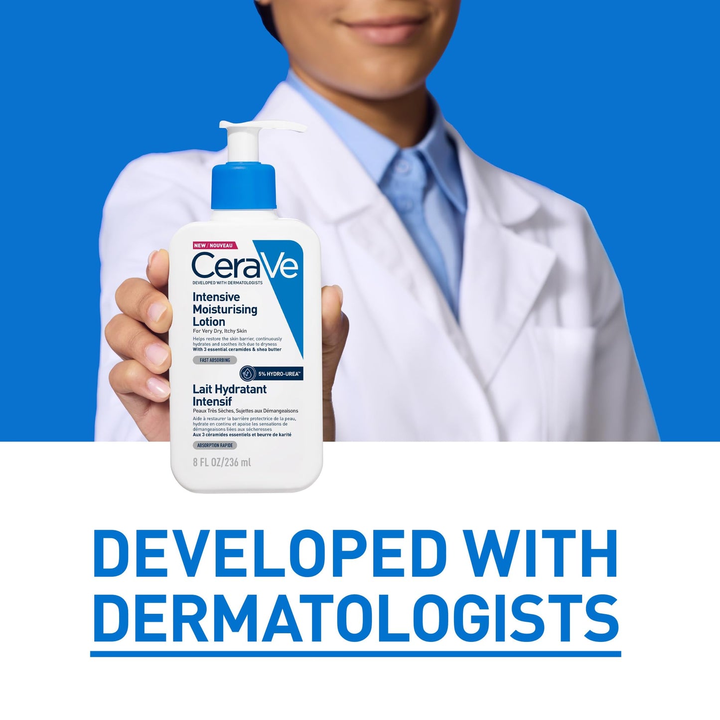 CeraVe, Intensive Moisturising Lotion, With Hyaluronic Acid, 3 Essential Ceramides & Hydro-Urea Technology, For Dry to Very Dry Skin 473ML